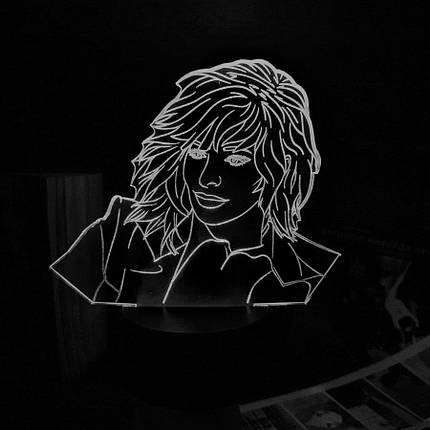 Акриловий світильник-нічник Mylene Farmer 2 білий tty-n002183, фото 1