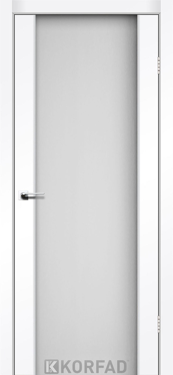 Двері міжкімнатні Корфад/ KORFAD SR-01 Білий перламутровий, фото 1