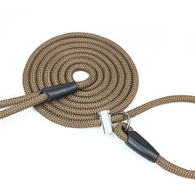 Повідець-контролер для вигулу та дресирування собак Dog Walking CONTROL LEASH 3 м 10 мм койот