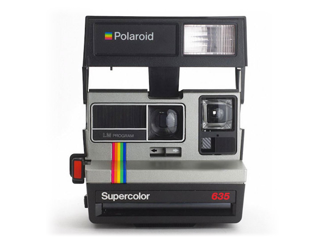 Винтажная камера Polaroid Supercolor 635 Silver Rainbow серебряная с ...