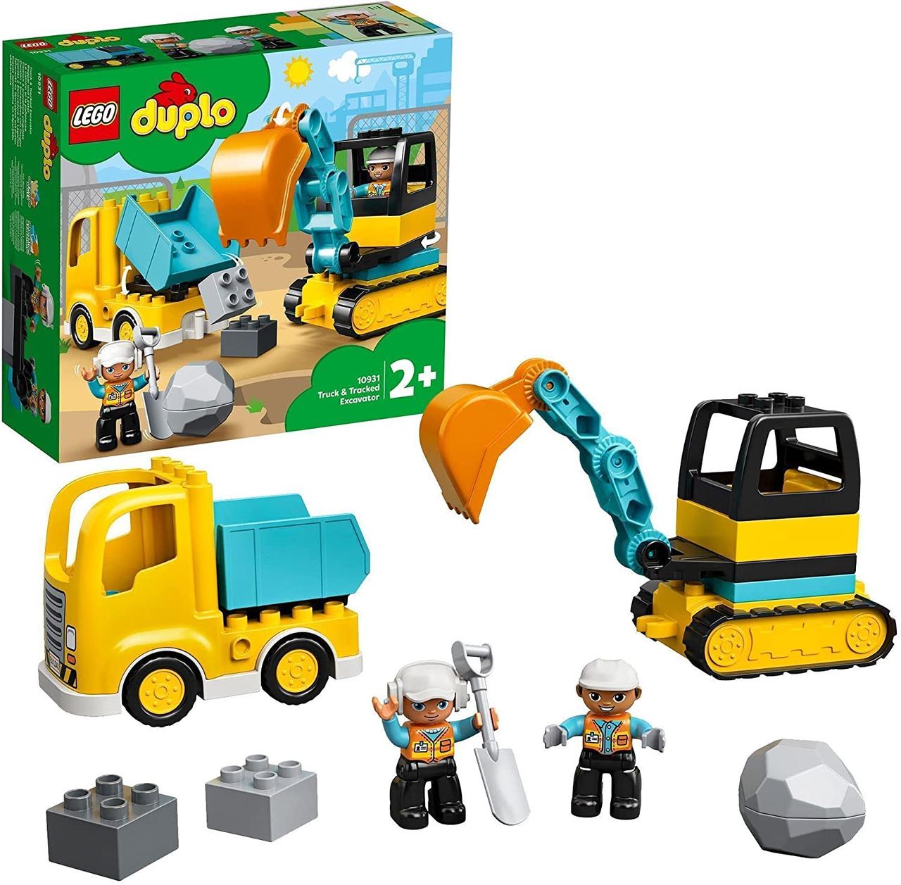 LEGO 10931 Duplo Вантажівка та гусеничний екскаватор конструктор дупло