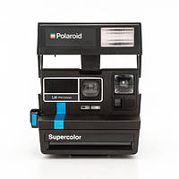 Винтажная камера Polaroid Supercolor 635 Blue Strips черная (Refurbished)