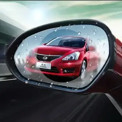 Плівка антидощ 95*135 мм, Anti-Fog Film для дзеркал авто  ⁇  Безбарвна захисна плівка на бічні дзеркала, фото 2