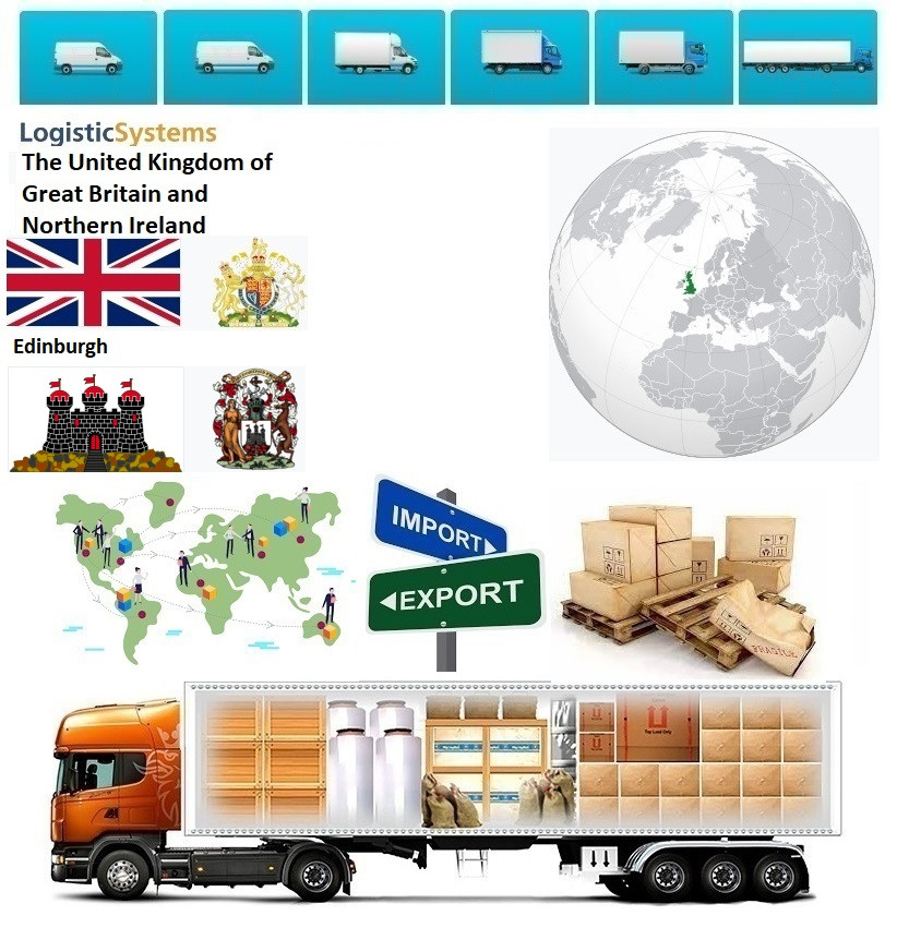 Вантажні перевезення з Единбурга в Единбург разом з Logistic Systems.