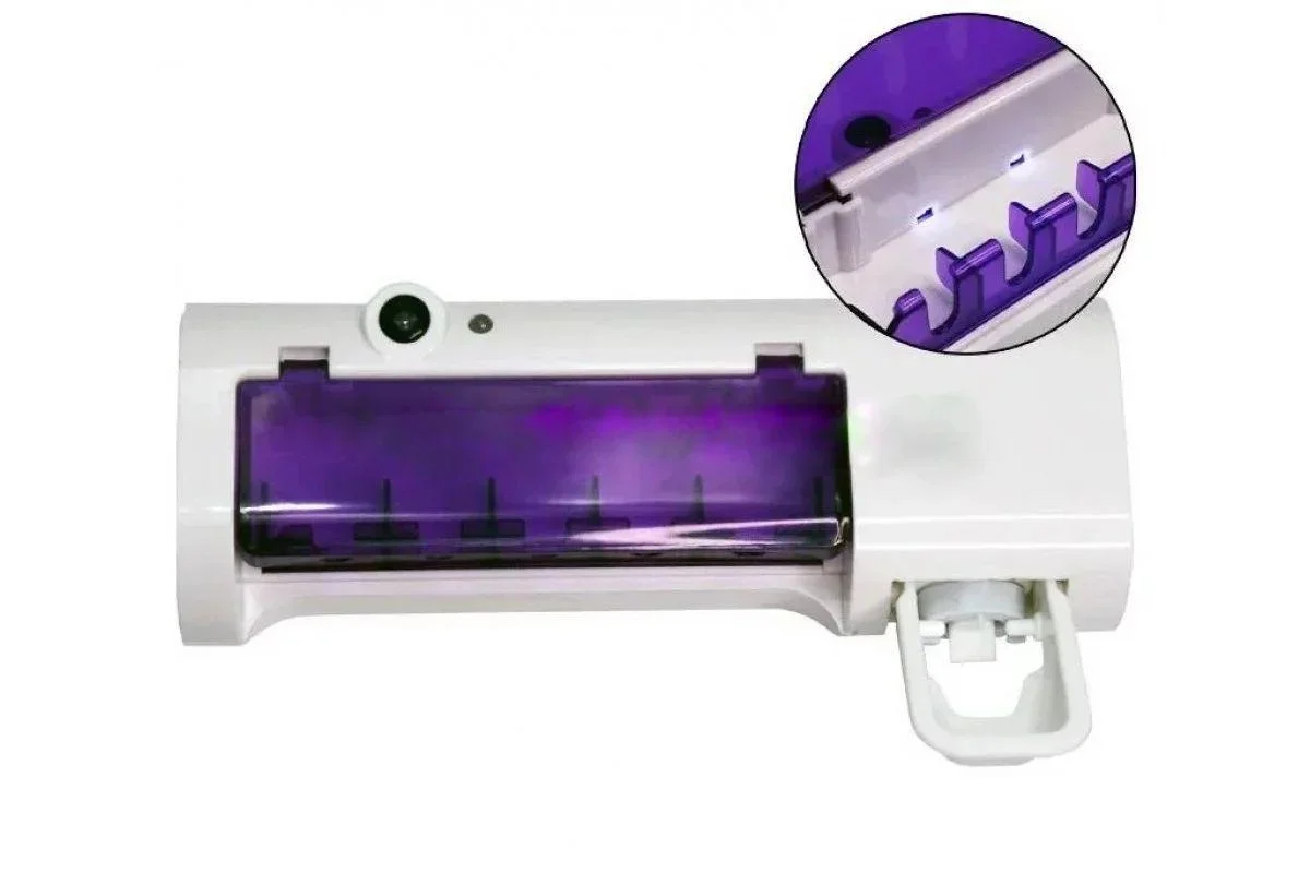 Автоматичний ультрафіолетовий диспансер-стерилізатор для зубних щіток та пасти Toothbrush sterilizer JX008