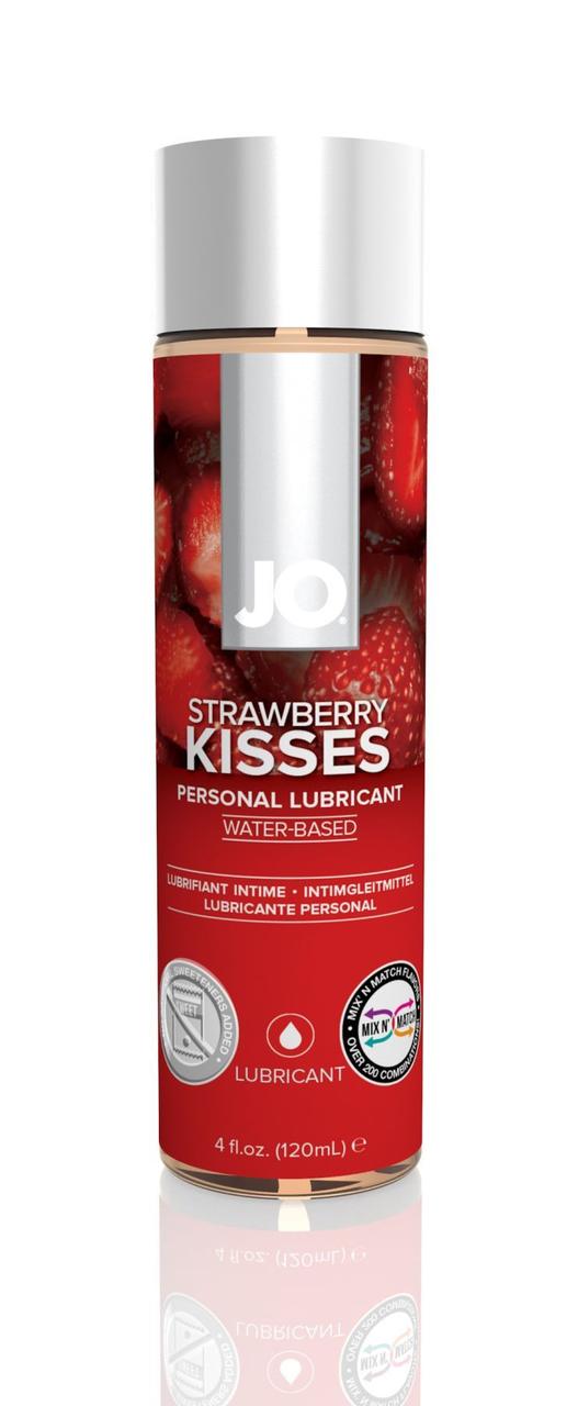 Мастило на водній основі System JO H2O — Strawberry Kiss (120 мл) без цукру, рослинний гліцерин