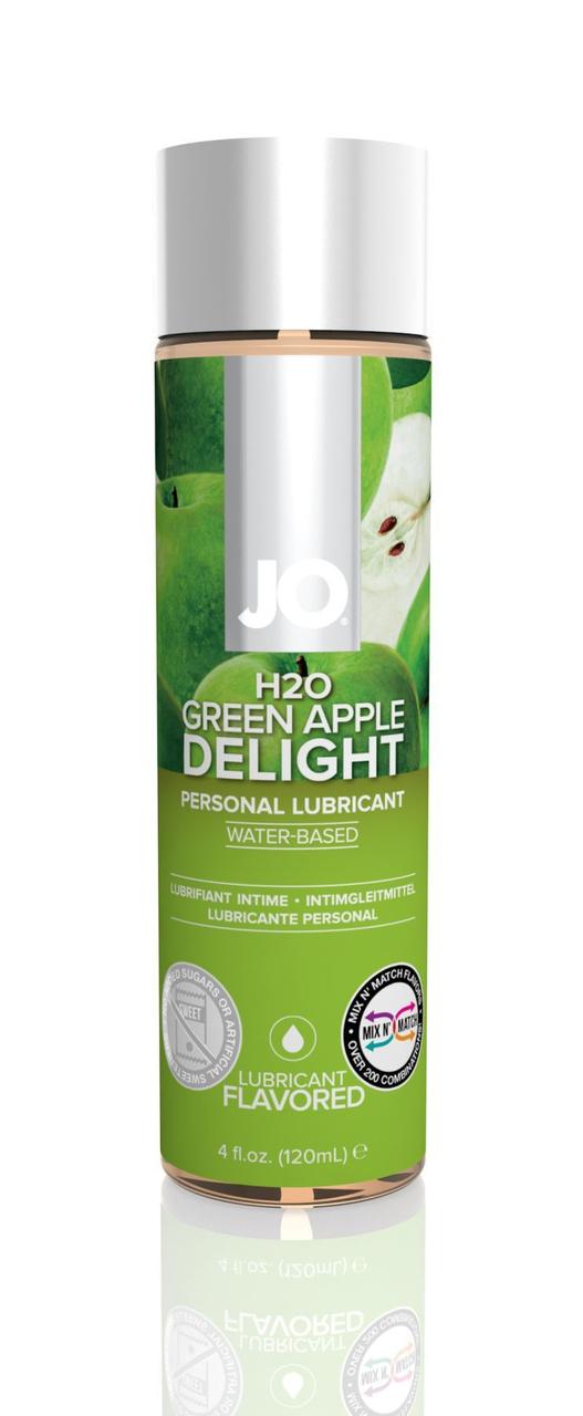 Мастило на водній основі System JO H2O — Green Apple (120 мл) без цукру, рослинний гліцерин