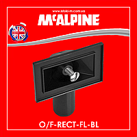 Прямоугольный перелив для сифона кухонной мойки O/F-RECT-FL-BL McAlpine