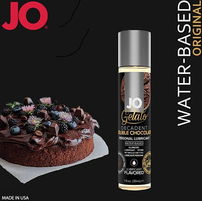 Мастило на водній основі System JO GELATO Double Chocolate (30 мл) без цукру, парабенів і гліколю