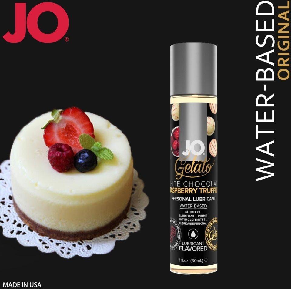 Мастило на водній основі System JO GELATO White Chocolate Raspberry (30 мл) без цукру та парабенів