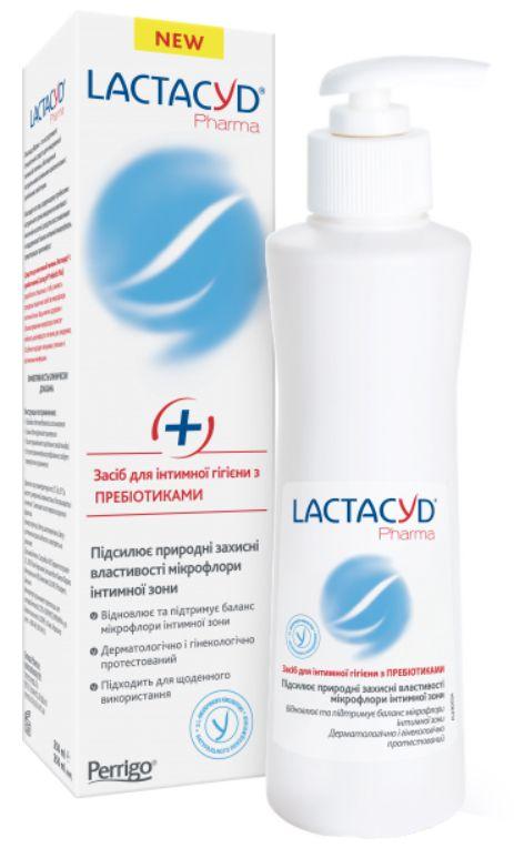 Засіб для інтимної гігієни Лактацид фарма (Lactacyd  pharma) Prebiotic Plus з пребіотиками з дозатором 250 мл