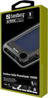 УМБ СОНЧНА SANDBERG OUTDOOR 10000 MAH, USB, TYPE-C OUT, LED ЛАХТАН