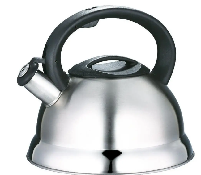 Чайник зі свистком з нержавіючої сталі 3 л індукція / Металевий свистливий чайник / Edenberg EB-1347