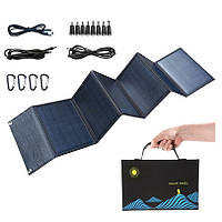 Solar Bag W50F6 Портативная Солнечная Панель 50 Вт 2USB+DC18V Зарядка смартфона павербанка ноутбука