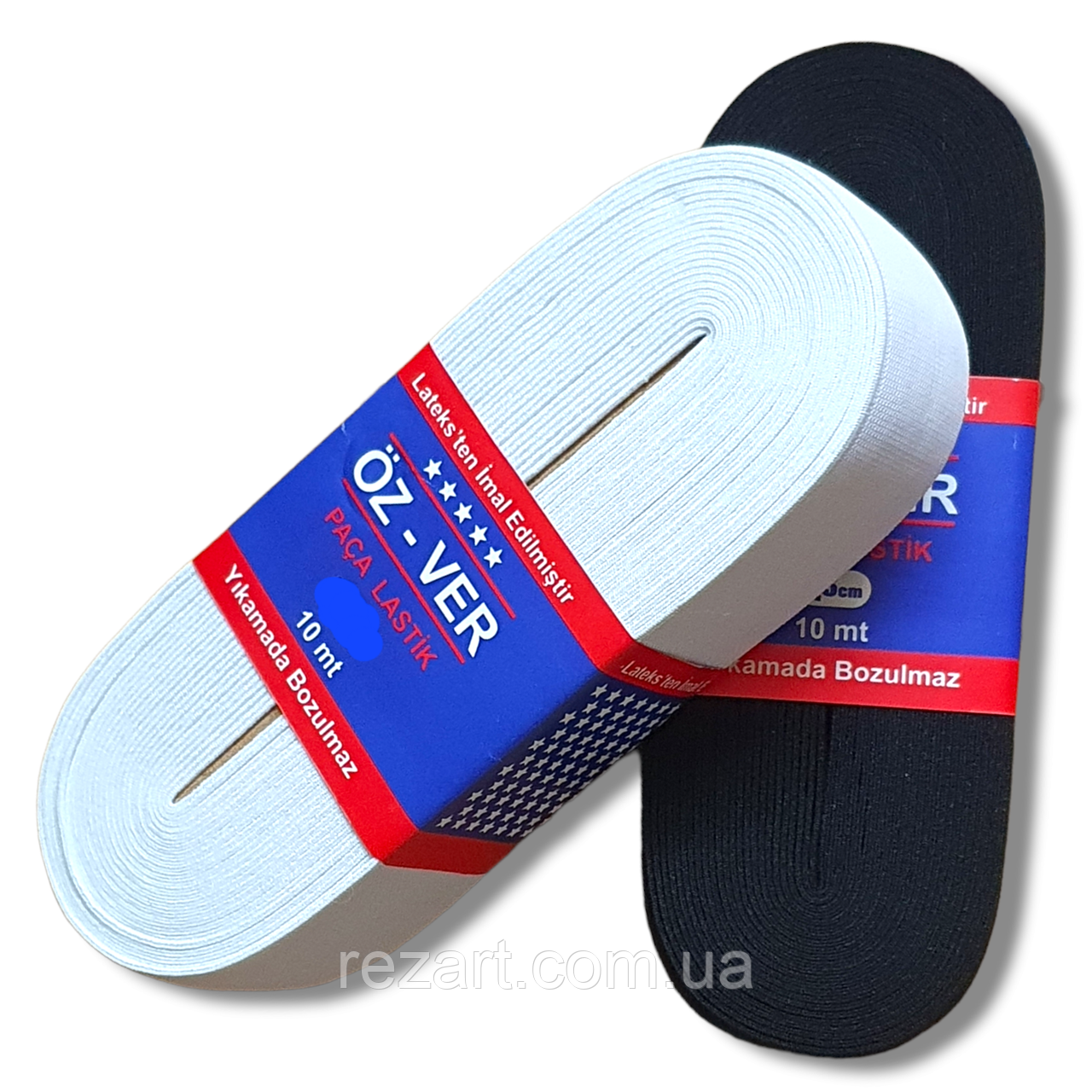 Гумка білизняна 3 см, 10 м "OZ-VER" виробник Туреччина. Колір білий