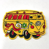 Термонаклейка Тачки-2, 1шт 6х8см желтый