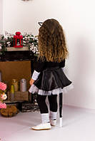 Новогодний детский костюм для девочки КОШКА 98см комбінезон, спідниця, обруч