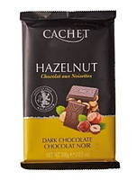 Черный шоколад с фундуком Cachet Dark Chocolate Hazelnut 300 г