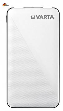 Varta Power Bank Energy 20000 мА·год обладнаний вдосконаленою технологією безпеки із зарядним кабелем
