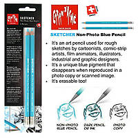 Карандаши для набросков Caran d Ache SKETCHER Non-Photo Blue Pencil