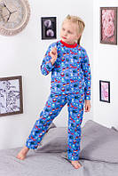 Новогодняя утеплённая детская пижама/костюм для фотосесии в стиле Family look 98-122см