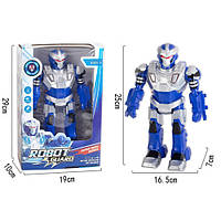 Робот EJ700 (24 шт.) 25 см, ходить, рухаються руки, звук, світло, на бат-ку, у кор-ку, 19-29-10см