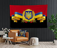 Флаг (Панно-тапестри, гобелен) с 3D с принтом УКРАЇНА