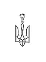 Серебряный кулон, тризубец, герб Украины