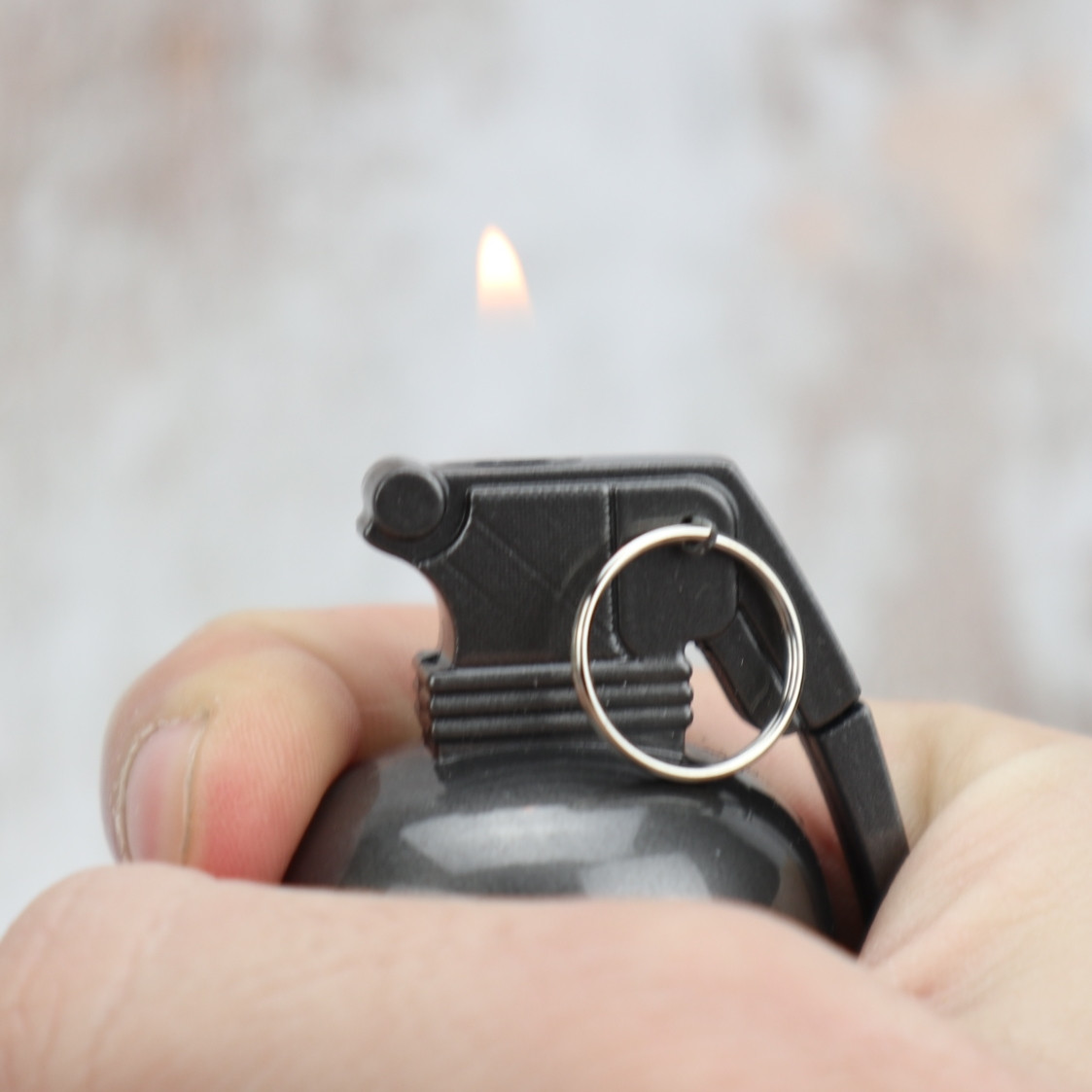 Зажигалка граната металл Скорпион серая Хороший подарок мужчине (Оригинальные фото) - фото 4 - id-p1716374184