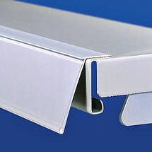 Цінникотримач L прозорий універсальний для полиць 950*39 мм, прозорий скотч, Поличковий цінникотримач (1315), фото 4