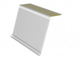 Цінникотримач L прозорий універсальний для полиць 950*39 мм, прозорий скотч, Поличковий цінникотримач (1315), фото 5