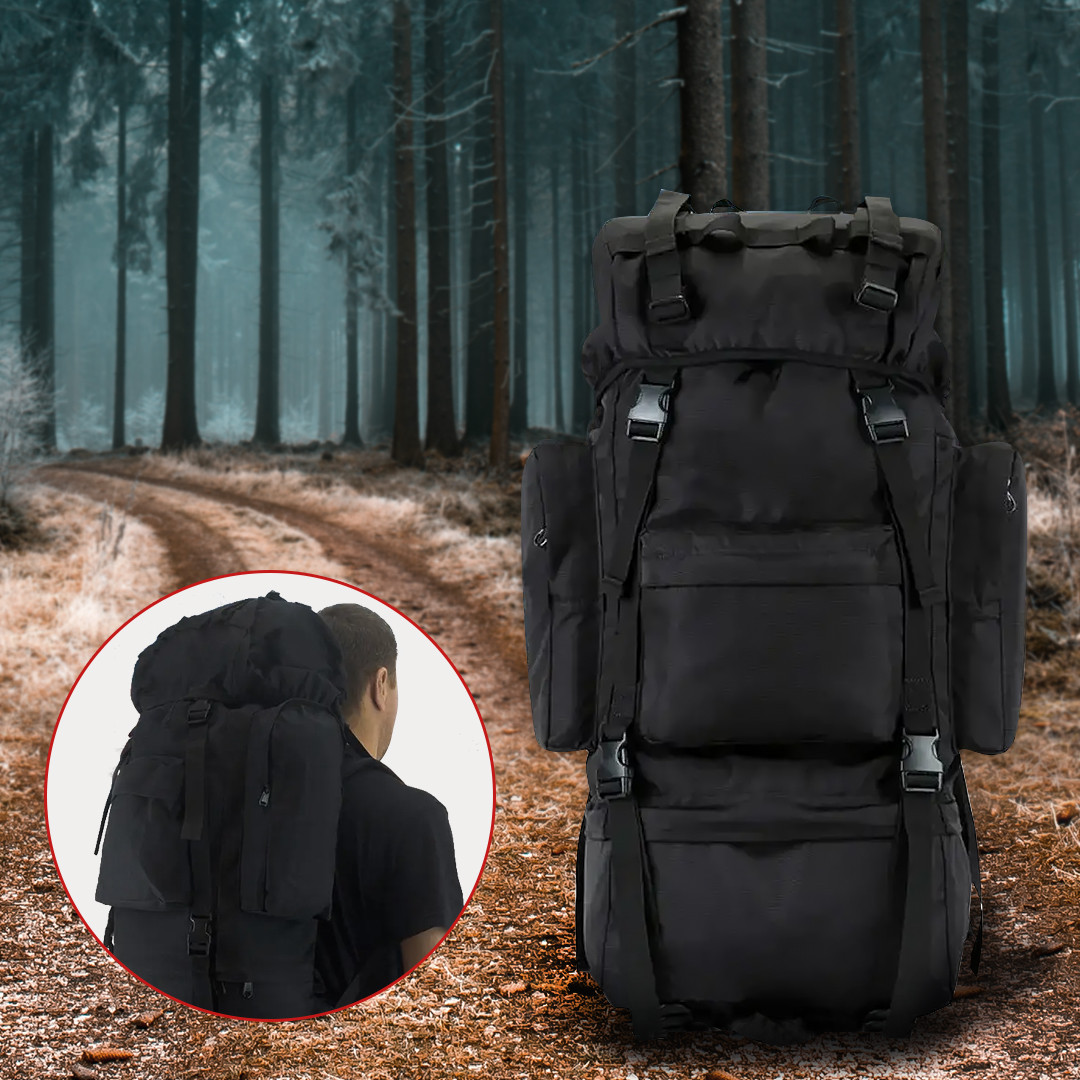 Тактичний рюкзак A21 black 70L