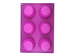 Форма силіконова Кекси загострені із 6 шт.