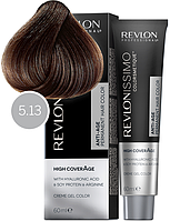 Стойкая краска для седых волос 5.13 Светло-бежевый коричневый Revlonissimo High Coverage Revlon, 60 мл