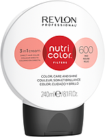 Тонирующий бальзам для волос 600 огненно-красный Nutri Color Filters Revlon, 240 мл