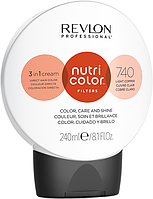 Тонирующий бальзам для волос 740 светлый медный Nutri Color Filters Revlon, 240 мл