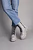 Жіночі демісезонні черевики ShoesBand Сірі натуральні шкіряні на вузьку/середню стопу всередині байка 40 (25,5 см) (S59741-1д), фото 4
