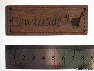 Табличка "Hahdmade" 30 x 80 мм.