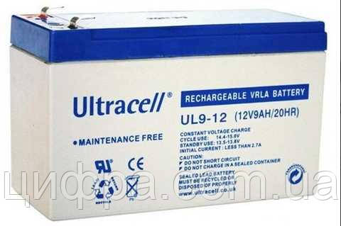 Батарея акумуляторна Ultracell UL9-12
