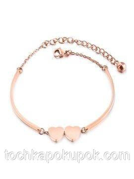 Браслет два серця, фото 1