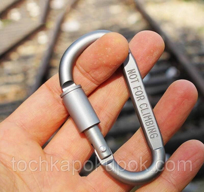 Алюмінієвий карабін D-Ring, фото 1