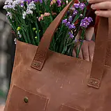 Велика жіноча сумка «Elegant» із натуральної шкіри, фото 4