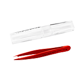 TE-11/5r Пінцет для брів 11 TYPE 5 (точковий) Staleks Expert червоний