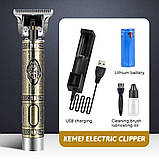 Професійне стриження, окантовна машинка Kemei Km-1974A, фото 4