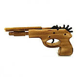 Дерев'яний пістолет, що стріляє гумками, фото 8