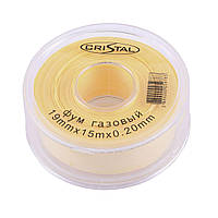 Фум стрічка тефлонова PROFI S-1204 (19х15х0,2) Арт.38701 Cristal