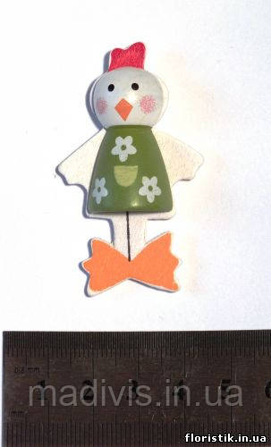 Курча дерев'яна на липучці, фото 1