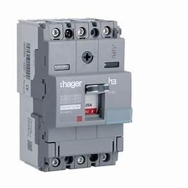 Силовий автоматичний вимикач 160 А 25kA 3 полюси HHA160H x160 Hager, фото 1