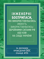 Книга Інженерні боєприпаси, які використовувались збройними силами РФ або НЗФ на сході України (ЦУЛ)