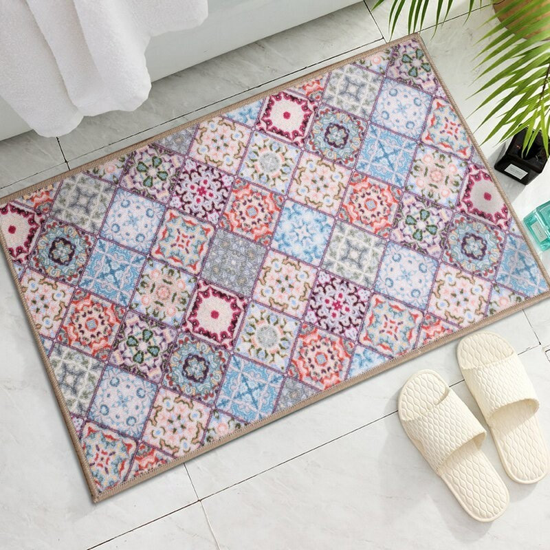 Килимок у ванну кімнату MAC Carpet Print 202В 50х80 см Блакитний